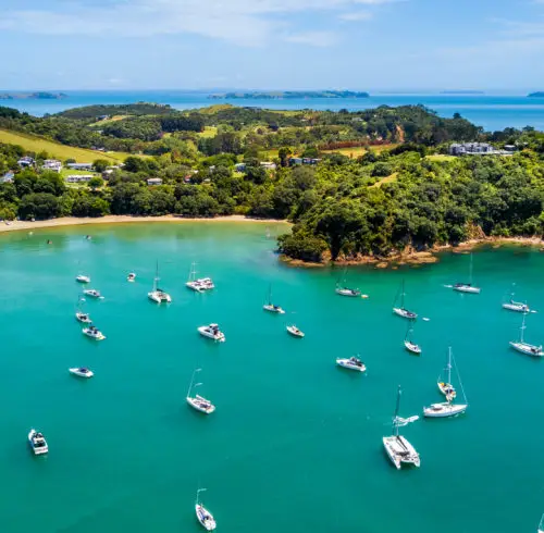 Aerial view of Waiheke Island