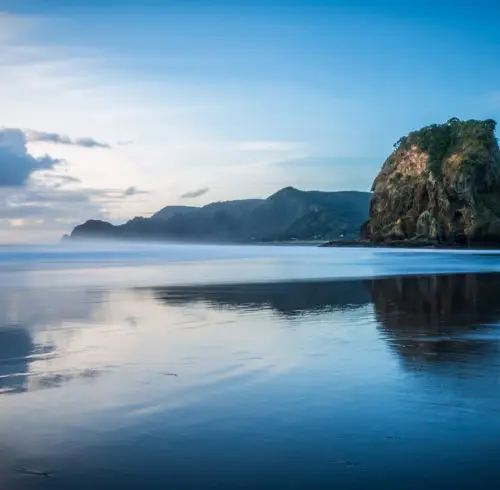 Lion Rock at Piha Beach on the West Coast